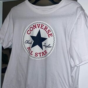 Converse Cream T-Shirt with Logo